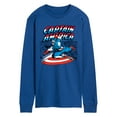 thumbnail image 1 of Marvel - Captain America Burst - Men's Long Sleeve Graphic T-Shirt, 1 of 4
