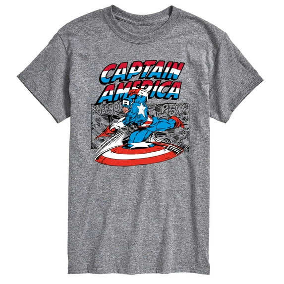 Marvel - Captain America Burst - Men's Short Sleeve Graphic T-Shirt
