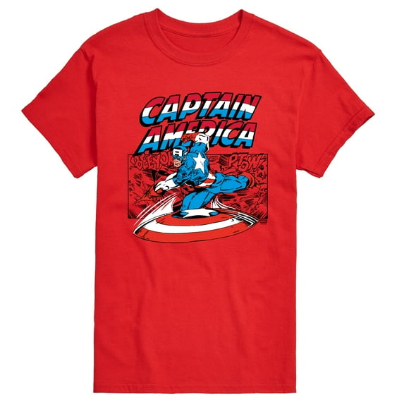 Marvel - Captain America Burst - Men's Short Sleeve Graphic T-Shirt