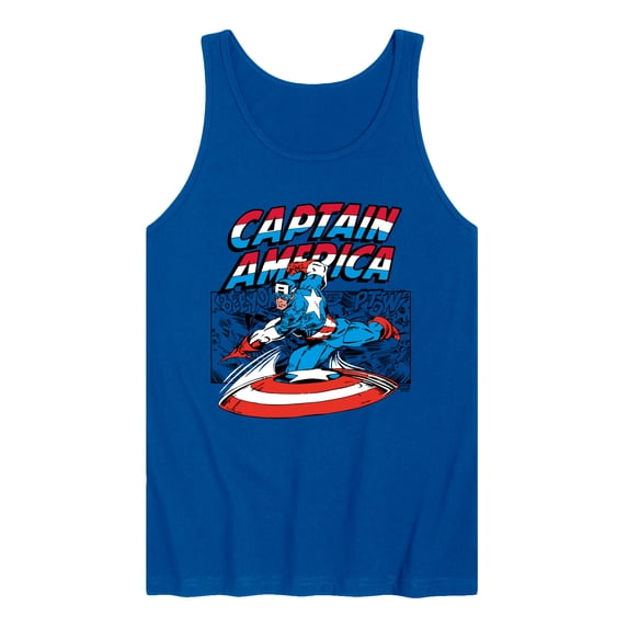 Marvel - Captain America Burst - Men's Sleeveless Graphic Tank