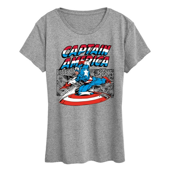 Marvel - Captain America Burst - Women's Short Sleeve Graphic T-Shirt