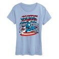 thumbnail image 1 of Marvel - Captain America Burst - Women's Short Sleeve Graphic T-Shirt, 1 of 3