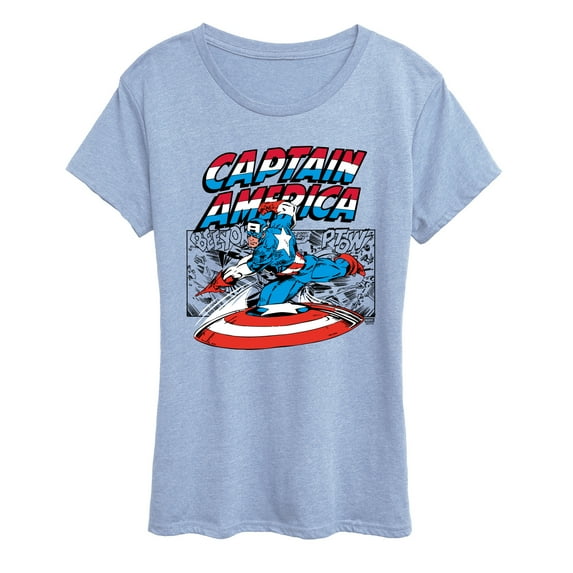 Marvel - Captain America Burst - Women's Short Sleeve Graphic T-Shirt