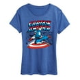 thumbnail image 1 of Marvel - Captain America Burst - Women's Short Sleeve Graphic T-Shirt, 1 of 4