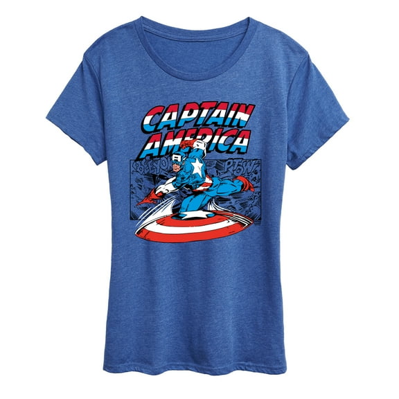 Marvel - Captain America Burst - Women's Short Sleeve Graphic T-Shirt