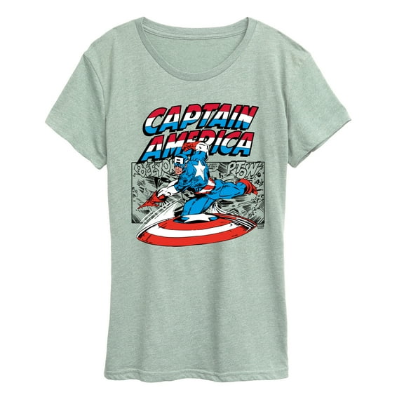 Marvel - Captain America Burst - Women's Short Sleeve Graphic T-Shirt