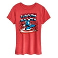 thumbnail image 1 of Marvel - Captain America Burst - Women's Short Sleeve Graphic T-Shirt, 1 of 4
