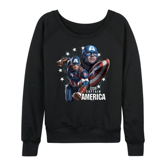 Marvel Captain America - Collage - Women's French Terry Pullover Sweatshirt