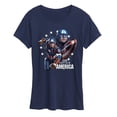 thumbnail image 1 of Marvel Captain America - Collage - Women's Short Sleeve Graphic T-Shirt, 1 of 5