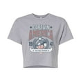 thumbnail image 1 of Marvel Captain America - Collegiate - Juniors Cropped Graphic T-Shirt, 1 of 5