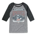 thumbnail image 1 of Marvel Captain America - Collegiate - Toddler and Youth Raglan, 1 of 4