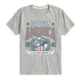 thumbnail image 1 of Marvel Captain America - Collegiate - Toddler and Youth Short Sleeve Graphic T-shirt, 1 of 5