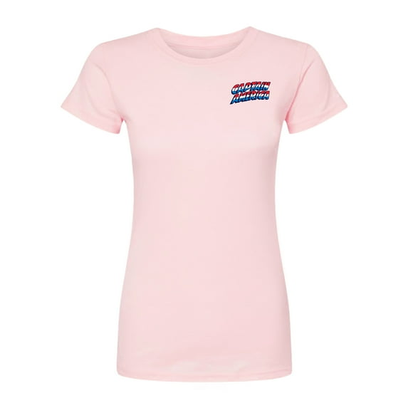 Marvel Captain America - Comic Book - Juniors Fitted Graphic T-Shirt