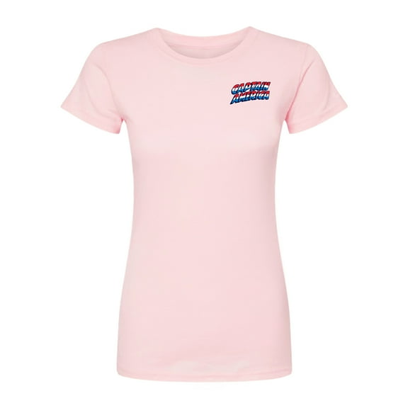 Marvel Captain America - Comic Book - Juniors Fitted Graphic T-Shirt