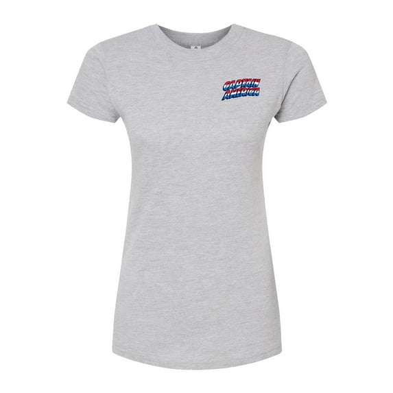 Marvel Captain America - Comic Book - Juniors Fitted Graphic T-Shirt