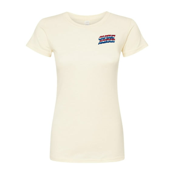 Marvel Captain America - Comic Book - Juniors Fitted Graphic T-Shirt