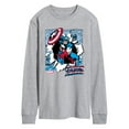thumbnail image 1 of Marvel Captain America - Comic Book Panels - Men's Long Sleeve Graphic Tee, 1 of 5