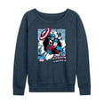 thumbnail image 1 of Marvel Captain America - Comic Book Panels - Women's French Terry Pullover Sweatshirt, 1 of 5