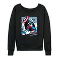 thumbnail image 1 of Marvel Captain America - Comic Book Panels - Women's French Terry Pullover Sweatshirt, 1 of 5