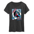 thumbnail image 1 of Marvel Captain America - Comic Book Panels - Women's Short Sleeve Graphic T-Shirt, 1 of 5