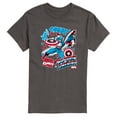 thumbnail image 1 of Marvel Captain America - Comic Book Stickers - Men's Short Sleeve Graphic Tee, 1 of 4