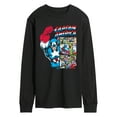 thumbnail image 1 of Marvel - Captain America Comic Panel Portrait - Men's Long Sleeve Graphic T-Shirt, 1 of 4