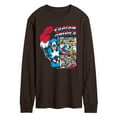 thumbnail image 1 of Marvel - Captain America Comic Panel Portrait - Men's Long Sleeve Graphic T-Shirt, 1 of 3