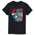 thumbnail image 1 of Marvel - Captain America Comic Panel Portrait - Men's Short Sleeve Graphic T-Shirt, 1 of 4