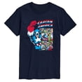 thumbnail image 1 of Marvel - Captain America Comic Panel Portrait - Men's Short Sleeve Graphic T-Shirt, 1 of 4
