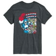 thumbnail image 1 of Marvel - Captain America Comic Panel Portrait - Men's Short Sleeve Graphic T-Shirt, 1 of 4