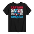 thumbnail image 1 of Marvel Captain America - Comic - Toddler and Youth Short Sleeve Graphic T-shirt, 1 of 5