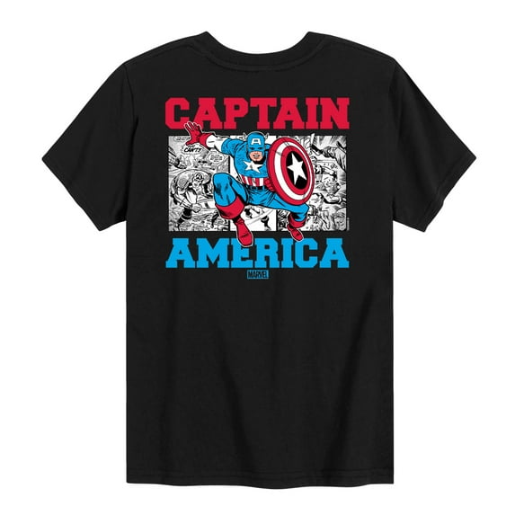 Marvel Captain America - Comic - Toddler and Youth Short Sleeve Graphic T-shirt