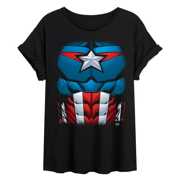 Marvel - Captain America Costume - Women's Oversized Graphic T-Shirt