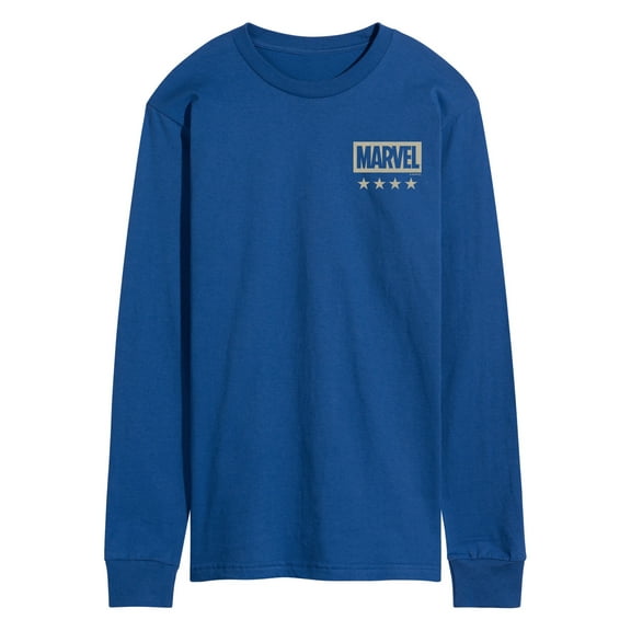 Marvel - Captain America Flag Pastel - Men's Long Sleeve Graphic T-Shirt
