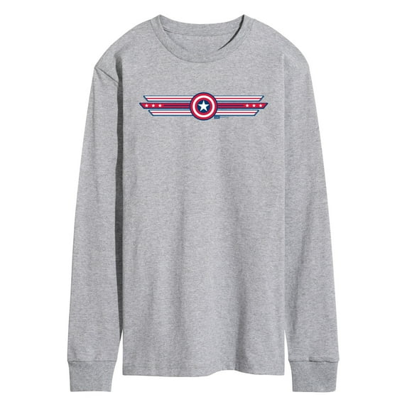 Marvel - Captain America Horizontal - Men's Long Sleeve Tee