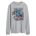 thumbnail image 1 of Marvel - Captain America Jump - Men's Long Sleeve Graphic T-Shirt, 1 of 4