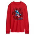 thumbnail image 1 of Marvel - Captain America Jump - Men's Long Sleeve Graphic T-Shirt, 1 of 3