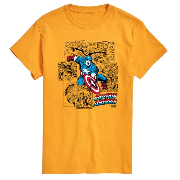 Marvel - Captain America Jump - Men's Short Sleeve Graphic T-Shirt