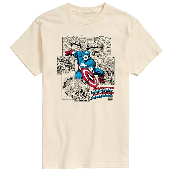 Marvel - Captain America Jump - Men's Short Sleeve Graphic T-Shirt