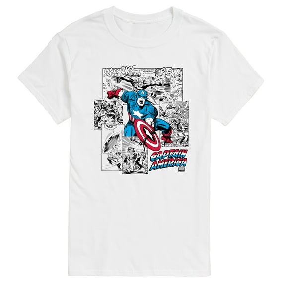 Marvel - Captain America Jump - Men's Short Sleeve Graphic T-Shirt