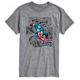 thumbnail image 1 of Marvel - Captain America Jump - Men's Short Sleeve Graphic T-Shirt, 1 of 4