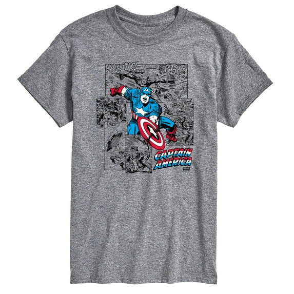 Marvel - Captain America Jump - Men's Short Sleeve Graphic T-Shirt