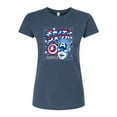 thumbnail image 1 of Marvel Captain America - Katakana - Juniors Fitted Graphic T-Shirt, 1 of 4