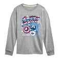 thumbnail image 1 of Marvel Captain America - Katakana - Toddler and Youth Long Sleeve Graphic T-shirt, 1 of 4