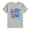 thumbnail image 1 of Marvel Captain America - Katakana - Toddler and Youth Short Sleeve Graphic T-shirt, 1 of 5