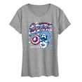 thumbnail image 1 of Marvel Captain America - Katakana - Women's Short Sleeve Graphic T-Shirt, 1 of 5