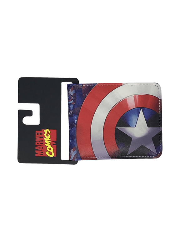 Captain America Leather Wallet - Comic Print