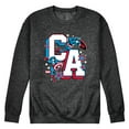 thumbnail image 1 of Marvel - Captain America Letterman - Men's Long Sleeve Crew Fleece Sweatshirt, 1 of 4