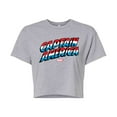 thumbnail image 1 of Marvel Captain America - Logo - Juniors Cropped Graphic T-Shirt, 1 of 5