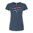 thumbnail image 1 of Marvel Captain America - Logo - Juniors Fitted Graphic T-Shirt, 1 of 4